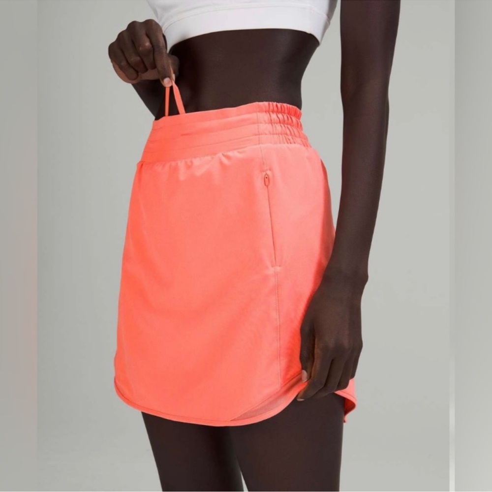 lululemon hotty hot high rise skirt size 10 long